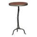 Brightleaf Brown and Gray Round Side Table