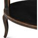 Golden Rim Ebony Round Side Table