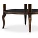 Golden Rim Ebony Round Side Table