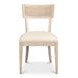 Ridge Bleached Oak Performance Fabric Upholstered Dining Chair Set of 2