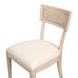 Ridge Bleached Oak Performance Fabric Upholstered Dining Chair Set of 2