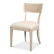 Ridge Bleached Oak Performance Fabric Upholstered Dining Chair Set of 2