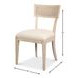 Ridge Bleached Oak Performance Fabric Upholstered Dining Chair Set of 2