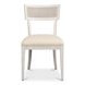 Ridge Working White Performance Fabric Upholstered Dining Chair Set of 2