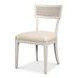 Ridge Working White Performance Fabric Upholstered Dining Chair Set of 2