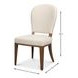 Caro Cream Performance Fabric Upholstered Dining Chair Set of 2