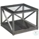 Jupiter Smoky brown And Glazed Silver Bunching Cube Cocktail Table