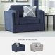Evansley Navy Performance Fabric Chair And A Half