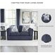 Evansley Navy Performance Fabric Loveseat