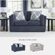 Evansley Navy Performance Fabric Loveseat
