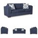 Evansley Navy Performance Fabric Sofa