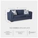 Evansley Navy Performance Fabric Sofa