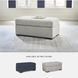 Evansley Pewter Performance Fabric Ottoman