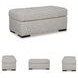 Evansley Pewter Performance Fabric Ottoman