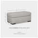 Evansley Pewter Performance Fabric Ottoman