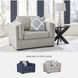 Evansley Pewter Performance Fabric Chair And A Half