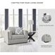 Evansley Pewter Performance Fabric Chair And A Half
