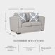 Evansley Pewter Performance Fabric 66" Loveseat