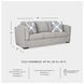 Evansley Pewter Performance Fabric 89" Sofa