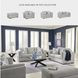 Evansley Pewter Performance Fabric 89" Sofa