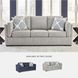 Evansley Pewter Performance Fabric 89" Sofa