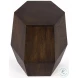Gulchatai Wood And Gold Hexagonal Side Table