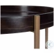 Damirra Natural Wood And Metal Accent Table