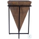 Gulnaria Natural Wood And Metal Accent Table
