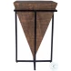 Gulnaria Natural Wood And Metal Accent Table