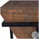 Gulnaria Natural Wood And Metal Accent Table