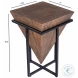 Gulnaria Natural Wood And Metal Accent Table
