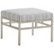 Lucca Blue and Gray Upholstered Ottoman
