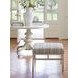 Lucca Blue and Gray Upholstered Ottoman