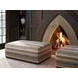 Sterling Caribbean Sands and Brown Upholstered Rectangular Cocktail Ottoman by Barclay Butera
