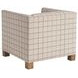 Chandler Beige and Brown Upholstered Accent Chair by Barclay Butera