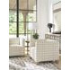 Chandler Beige and Brown Upholstered Accent Chair by Barclay Butera