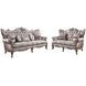Jayceon Champagne Living Room Set with Pillows