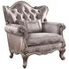 Jayceon Champagne Upholstered Lounge Chair with Pillow