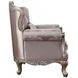 Jayceon Champagne Upholstered Lounge Chair with Pillow