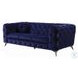 Atronia Blue Velvet 90" Sofa