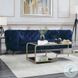 Atronia Blue Velvet 90" Sofa