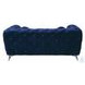 Atronia Blue Velvet 72" Loveseat