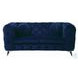 Atronia Blue Velvet 72" Loveseat