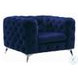 Atronia Blue Velvet Chair