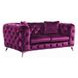 Atronia Purple 72" Loveseat with Pillow