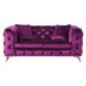 Atronia Purple 72" Loveseat with Pillow
