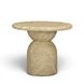Cynthia Light Emperador Outdoor Round Side Table