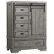 Foundry Brushed Pewter 5 Drawer Chifferobe