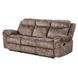 Zubaida Chocolate 87" Glider Reclining Sofa with Console and USB Charging