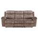 Zubaida Chocolate 87" Glider Reclining Sofa with Console and USB Charging